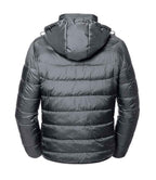 Russell Hooded Nano Padded Jacket | Iron