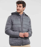 Russell Hooded Nano Padded Jacket | Iron
