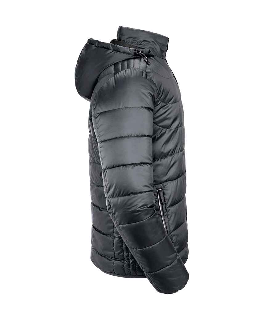 Russell Hooded Nano Padded Jacket | Iron