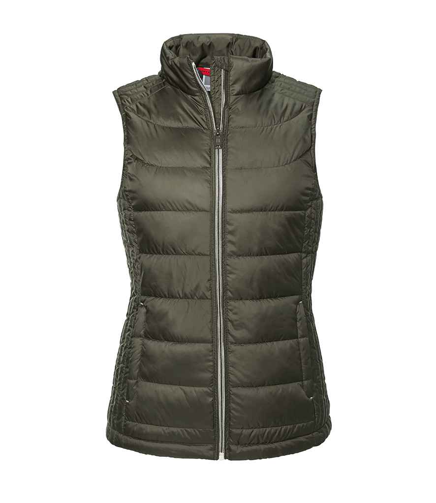 Russell Ladies Nano Padded Bodywarmer | Dark Olive