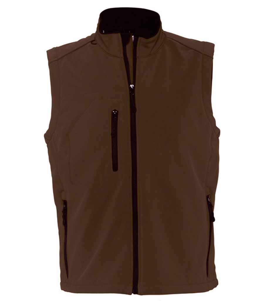 SOL'S Rallye Soft Shell Bodywarmer | Dark Chocolate