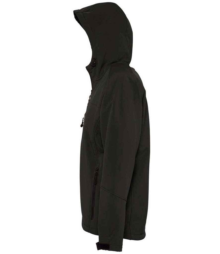 SOL'S Replay Hooded Soft Shell Jacket | Black