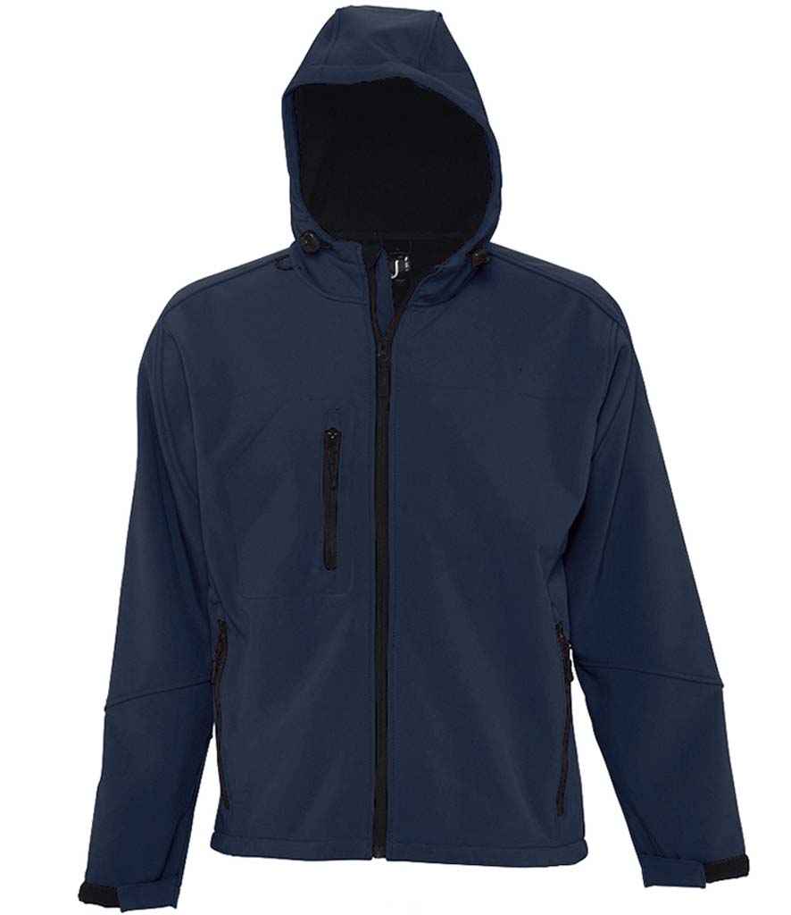 SOL'S Replay Hooded Soft Shell Jacket | French Navy