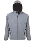 SOL'S Replay Hooded Soft Shell Jacket | Grey Marl