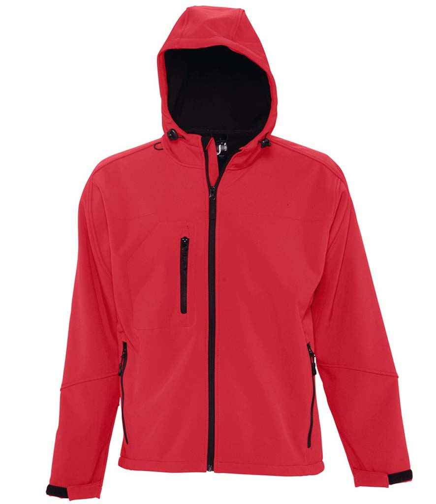 SOL'S Replay Hooded Soft Shell Jacket | Pepper Red