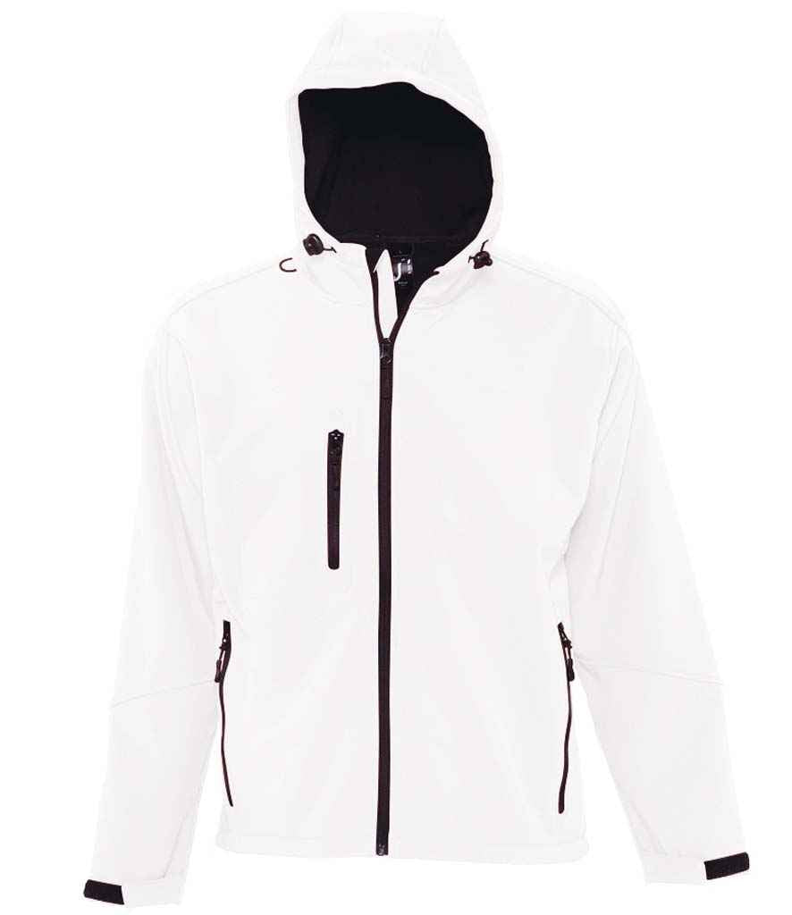 SOL'S Replay Hooded Soft Shell Jacket | White