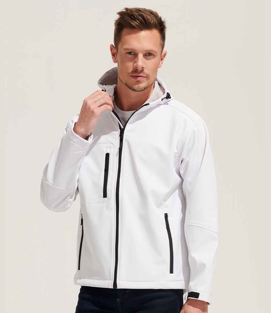 SOL'S Replay Hooded Soft Shell Jacket | White