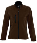 SOL'S Ladies Roxy Soft Shell Jacket | Dark Chocolate