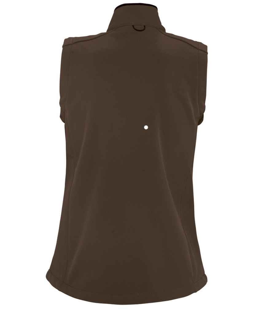 SOL'S Ladies Rallye Soft Shell Bodywarmer | Dark Chocolate