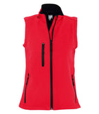 SOL'S Ladies Rallye Soft Shell Bodywarmer | Red