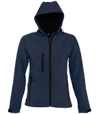 SOL'S Ladies Replay Hooded Soft Shell Jacket | French Navy