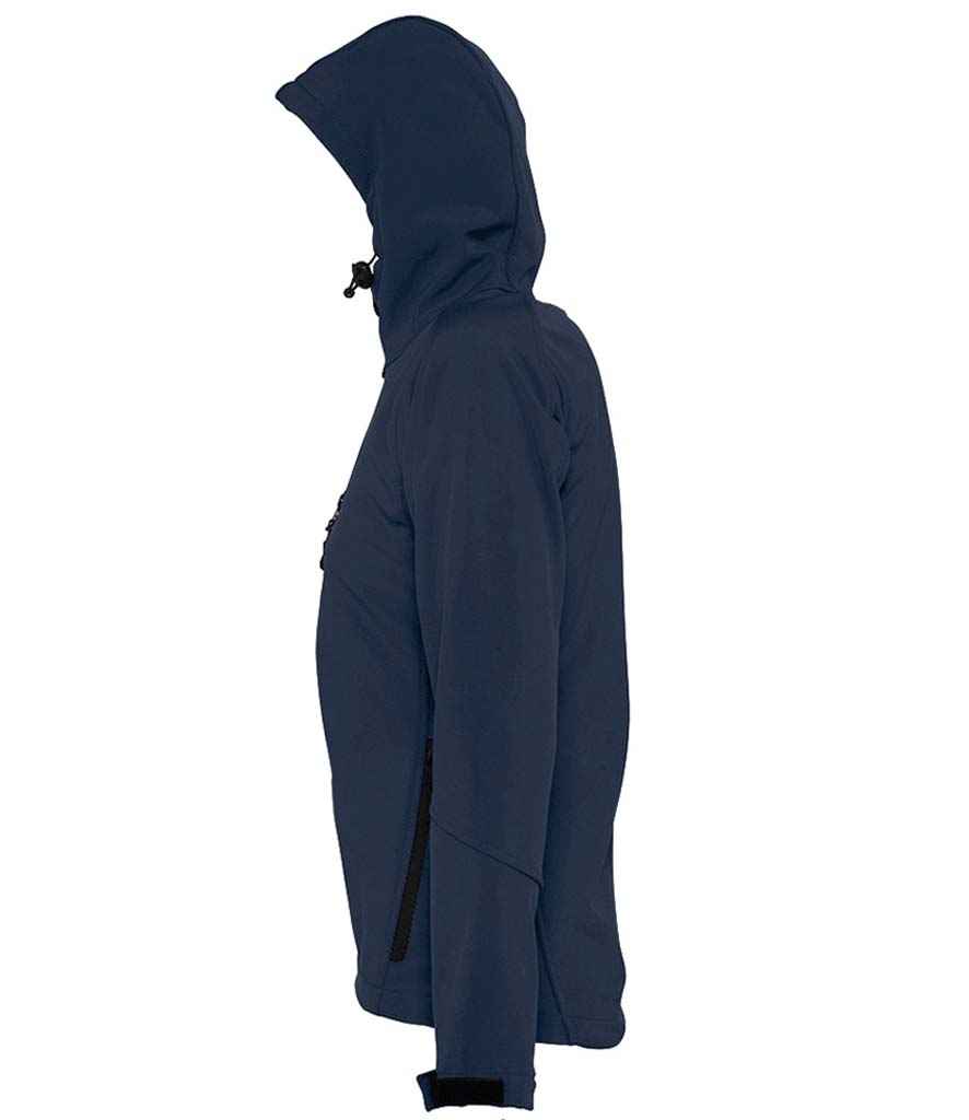 SOL'S Ladies Replay Hooded Soft Shell Jacket | French Navy