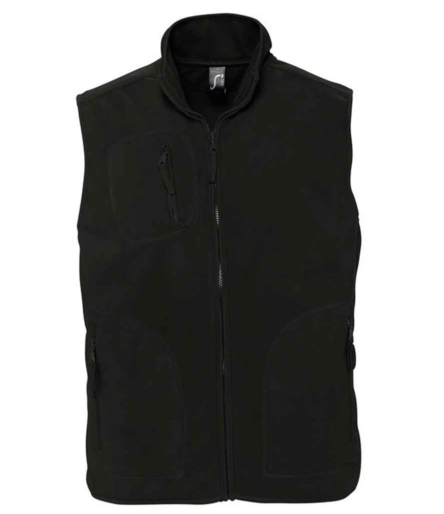 SOL'S Unisex Norway Fleece Bodywarmer | Black