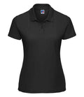 Russell Ladies Classic Poly/Cotton Piqué Polo Shirt | Black