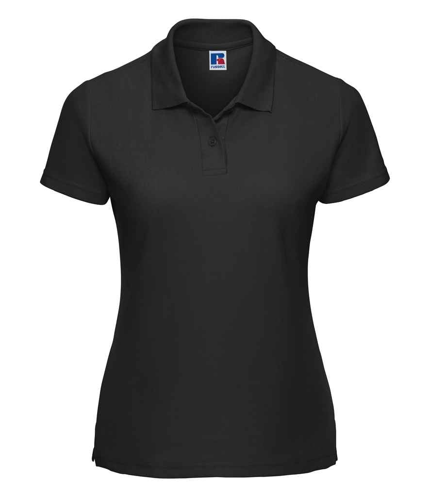 Russell Ladies Classic Poly/Cotton Piqué Polo Shirt | Black