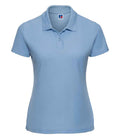 Russell Ladies Classic Poly/Cotton Piqué Polo Shirt | Sky Blue