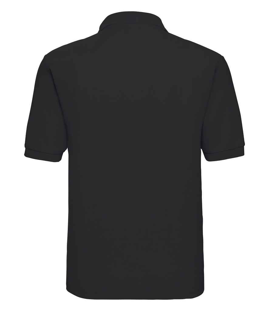Russell Poly/Cotton Piqué Polo Shirt | Black