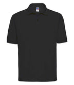 Russell Poly/Cotton Piqué Polo Shirt | Black