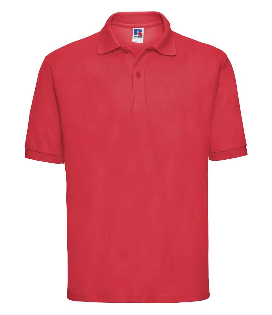 Russell Poly/Cotton Piqué Polo Shirt | Bright Red