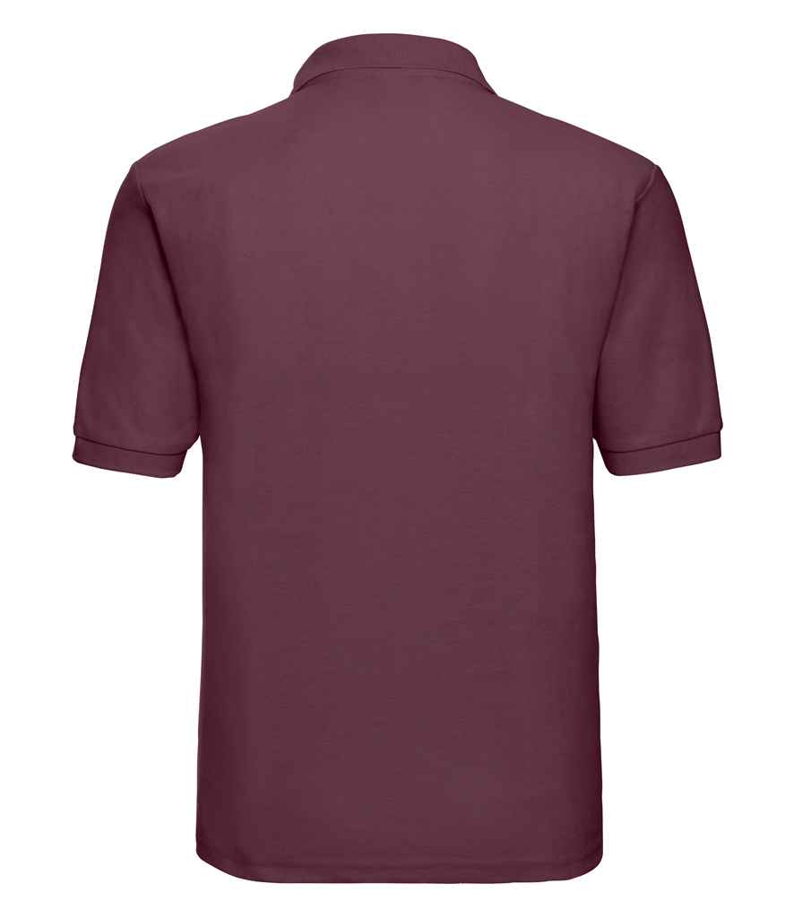 Russell Poly/Cotton Piqué Polo Shirt | Burgundy