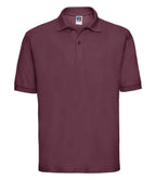 Russell Poly/Cotton Piqué Polo Shirt | Burgundy