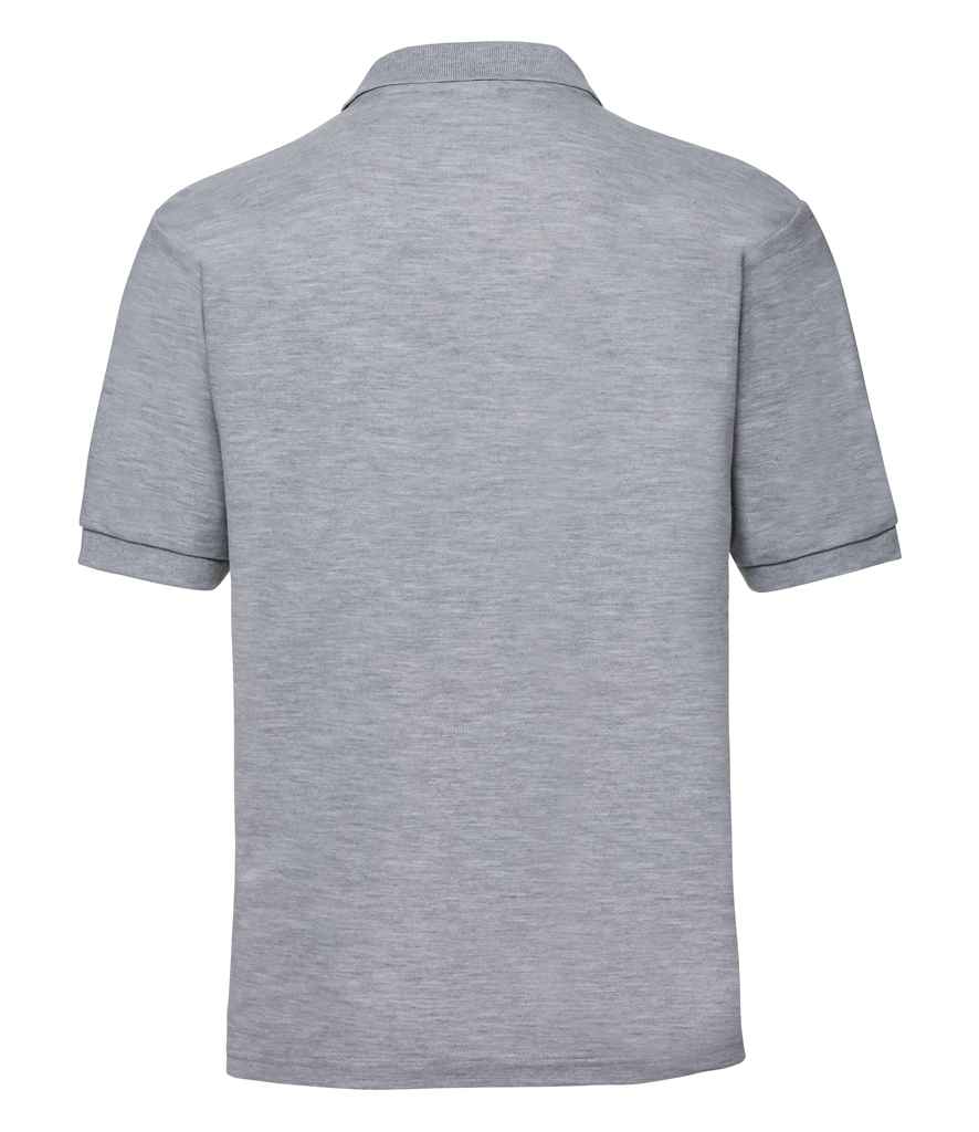 Russell Poly/Cotton Piqué Polo Shirt | Light Oxford