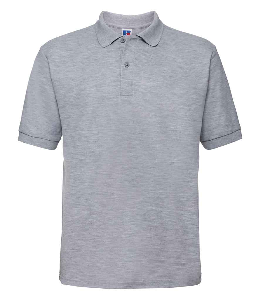 Russell Poly/Cotton Piqué Polo Shirt | Light Oxford