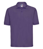 Russell Poly/Cotton Piqué Polo Shirt | Purple