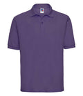 Russell Poly/Cotton Piqué Polo Shirt | Purple