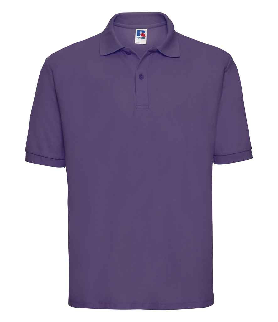 Russell Poly/Cotton Piqué Polo Shirt | Purple