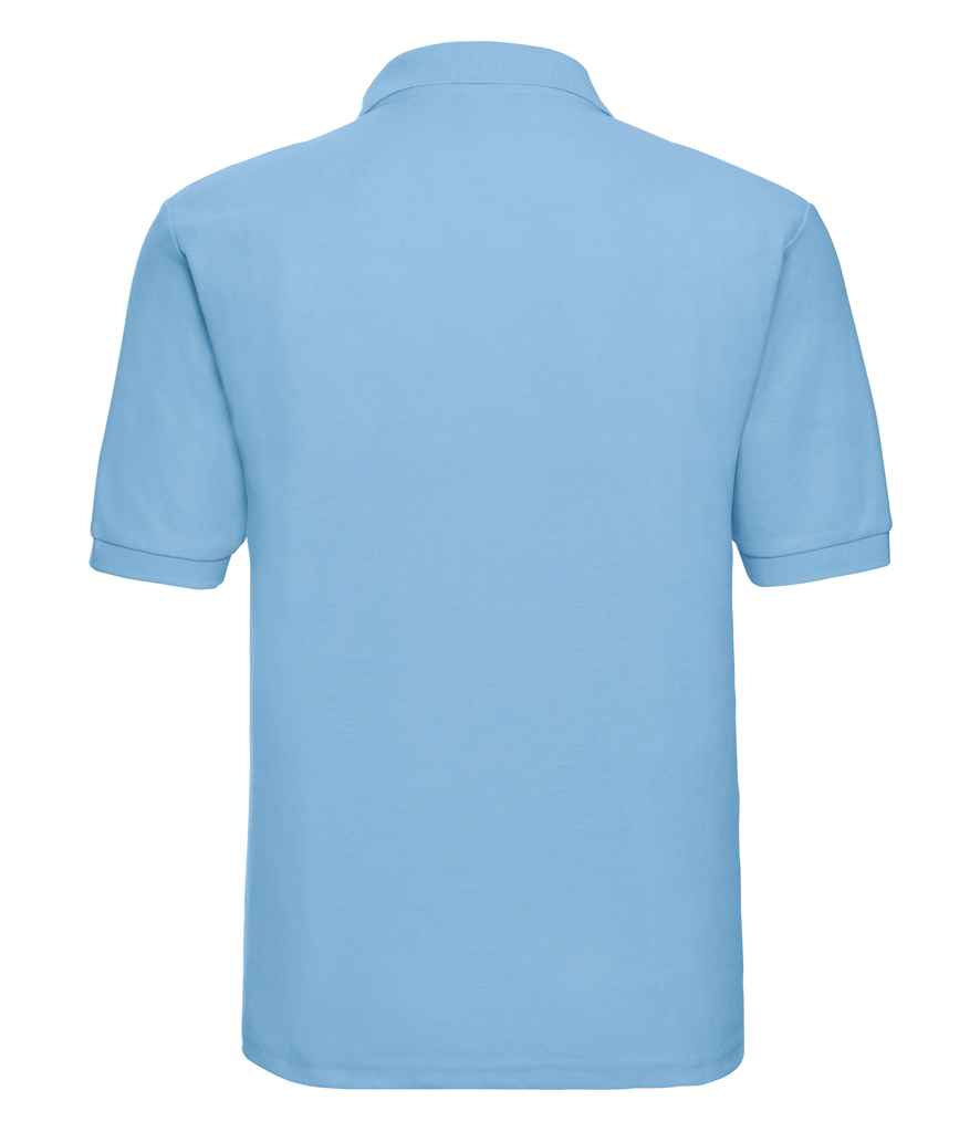 Russell Poly/Cotton Piqué Polo Shirt | Sky Blue