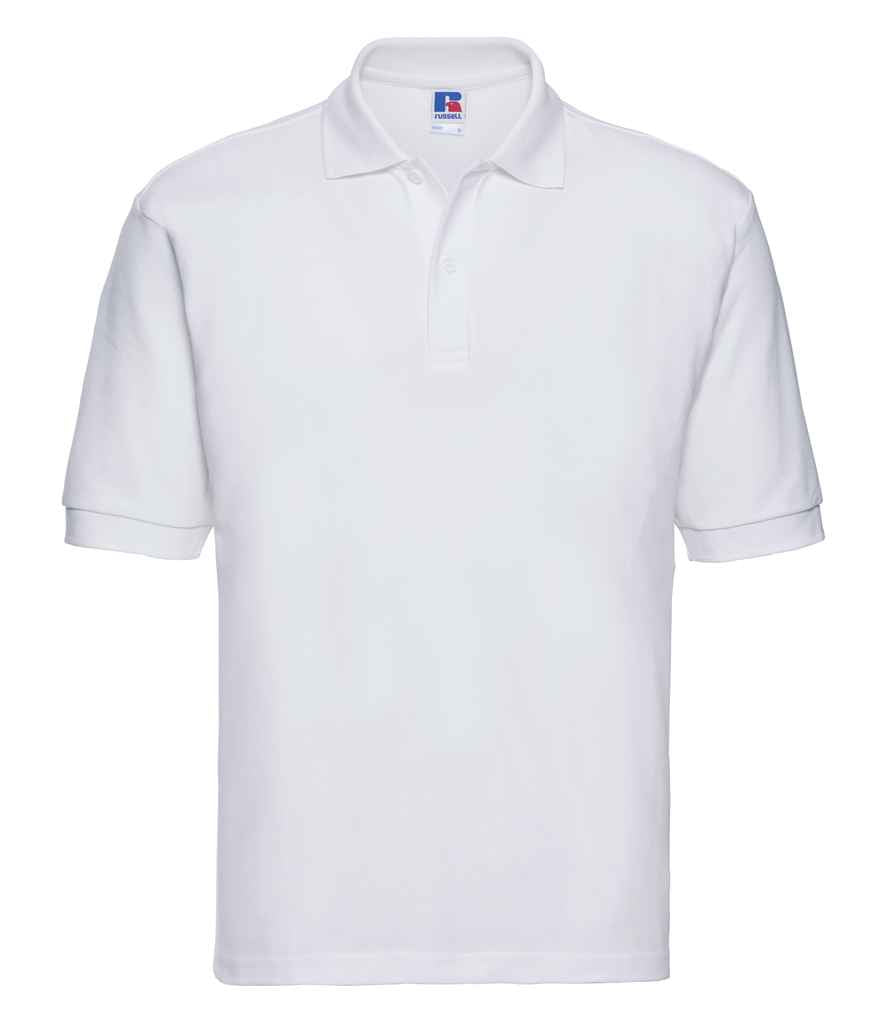 Russell Poly/Cotton Piqué Polo Shirt | White