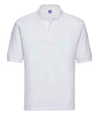 Russell Poly/Cotton Piqué Polo Shirt | White