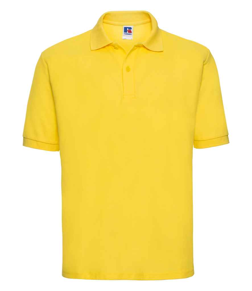 Russell Poly/Cotton Piqué Polo Shirt | Yellow