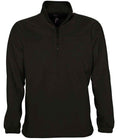 SOL'S Ness Zip Neck Fleece | Black