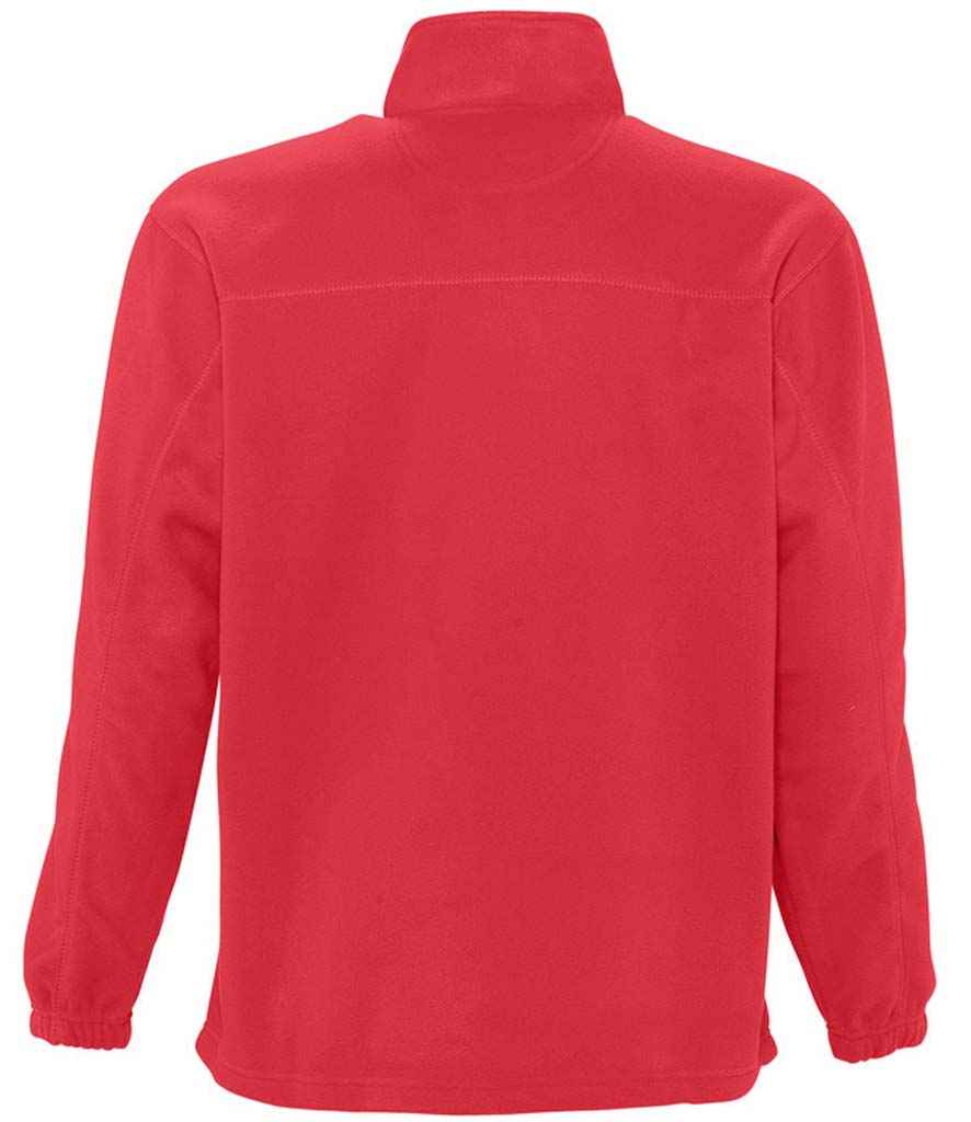 SOL'S Ness Zip Neck Fleece | Red