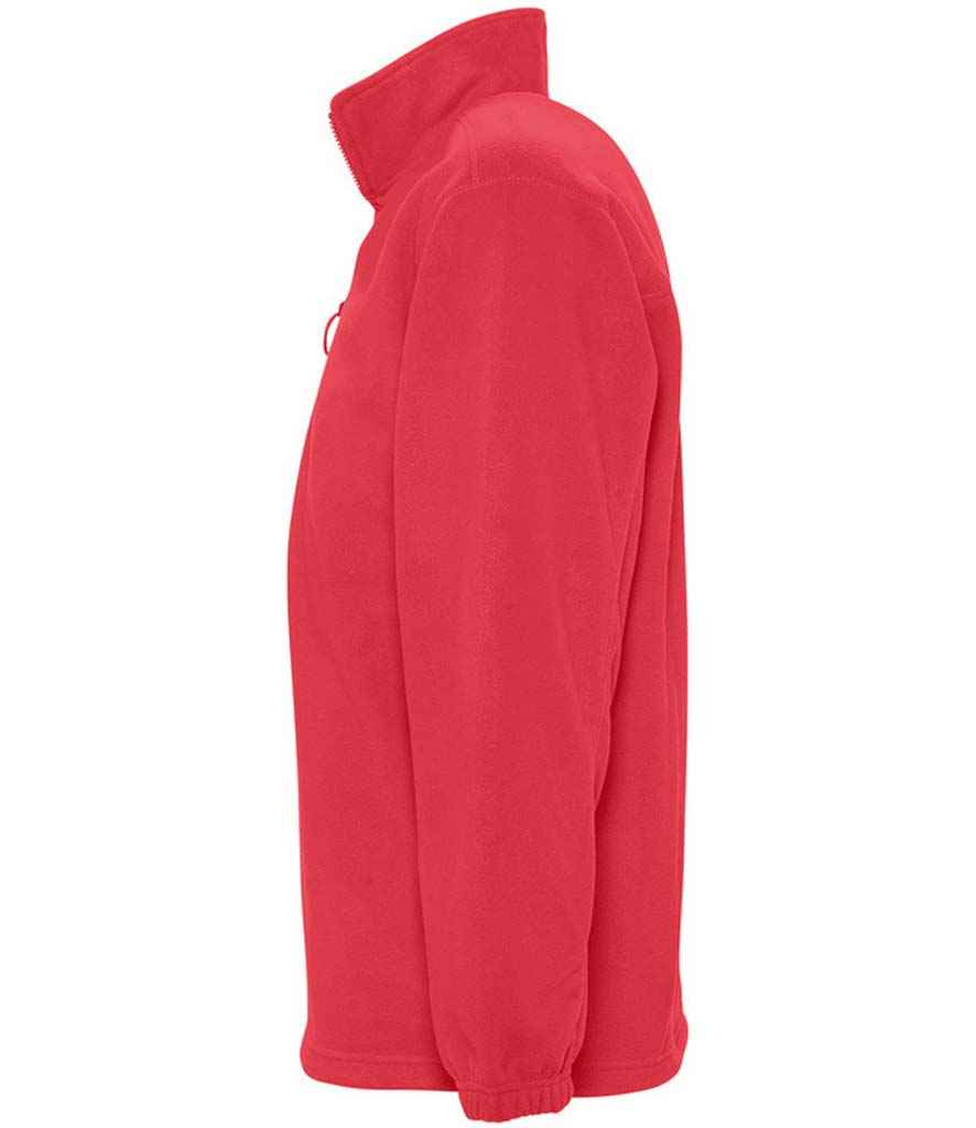 SOL'S Ness Zip Neck Fleece | Red