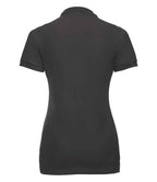 Russell Ladies Stretch Piqué Polo Shirt | Black