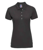 Russell Ladies Stretch Piqué Polo Shirt | Black
