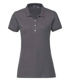 Russell Ladies Stretch Piqué Polo Shirt | Convoy Grey