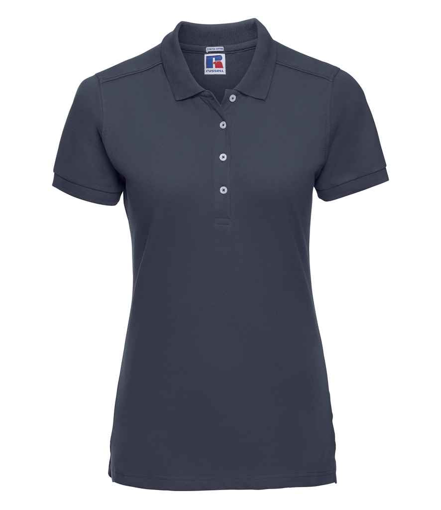 Russell Ladies Stretch Piqué Polo Shirt | French Navy