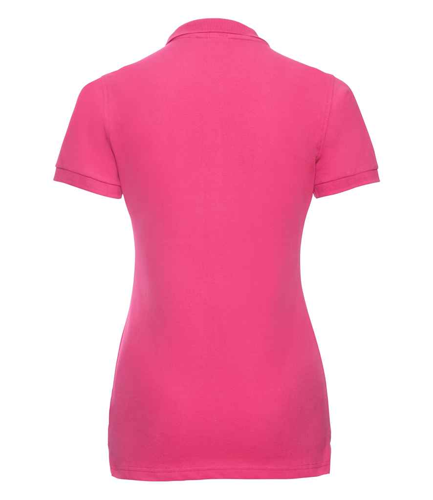 Russell Ladies Stretch Piqué Polo Shirt | Fuchsia