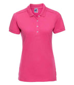Russell Ladies Stretch Piqué Polo Shirt | Fuchsia