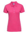 Russell Ladies Stretch Piqué Polo Shirt | Fuchsia