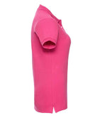 Russell Ladies Stretch Piqué Polo Shirt | Fuchsia