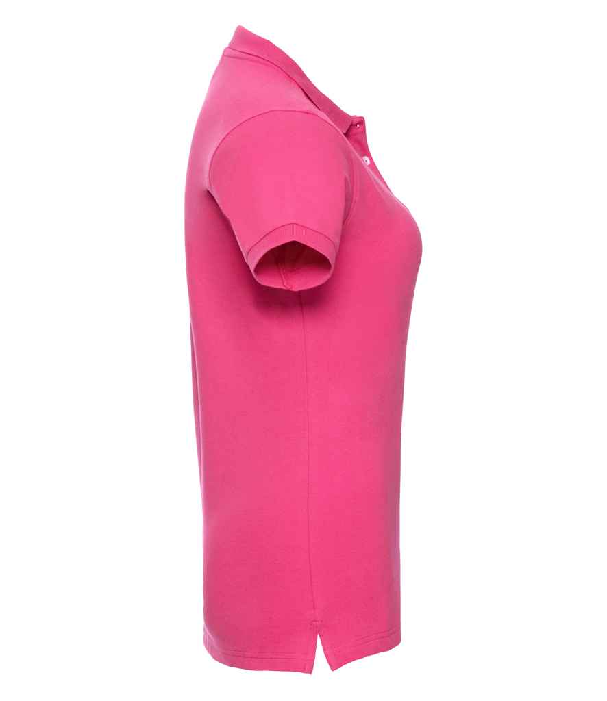 Russell Ladies Stretch Piqué Polo Shirt | Fuchsia