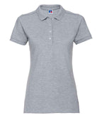 Russell Ladies Stretch Piqué Polo Shirt | Light Oxford