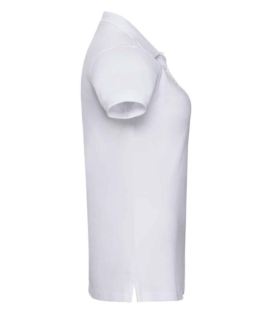 Russell Ladies Stretch Piqué Polo Shirt | White