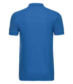 Russell Stretch Piqué Polo Shirt | Azure