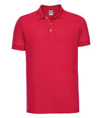 Russell Stretch Piqué Polo Shirt | Classic Red